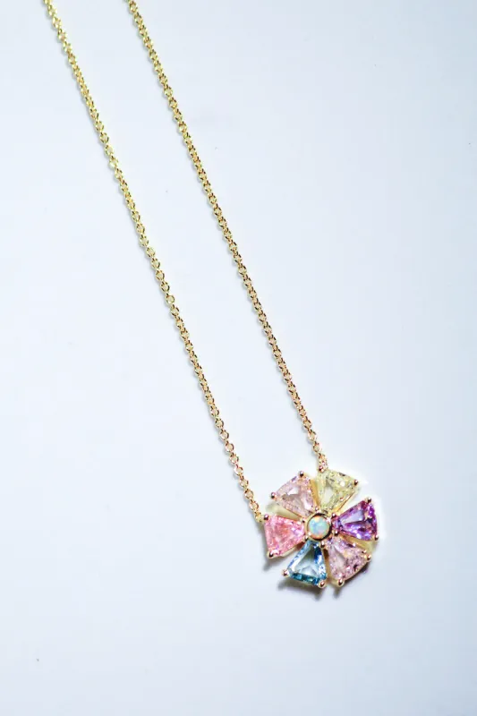 PSYCHEDELIC FLOWER NECKLACE sold by Native Gem