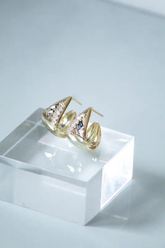 JUNIE EARRINGS- EDGE made by Native Gem