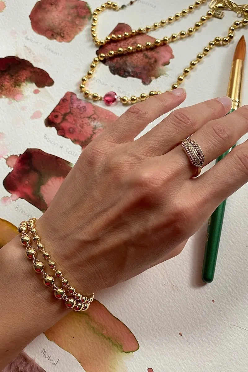 BOCCE BRACELET (SMALL) -GOLD sold by Native Gem product image thumbnail 2