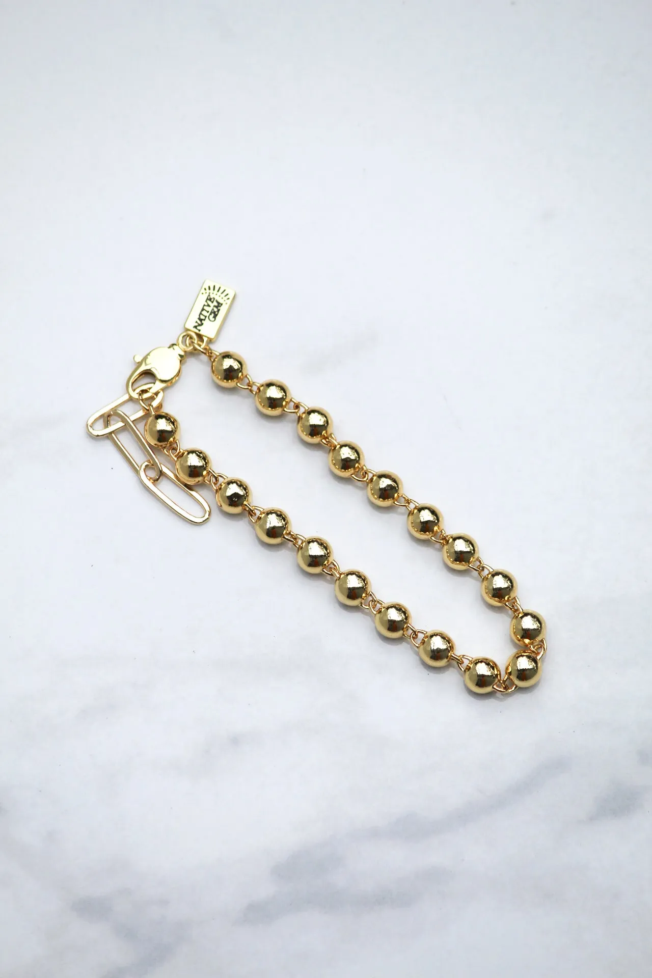 BOCCE BRACELET (SMALL) -GOLD sold by Native Gem