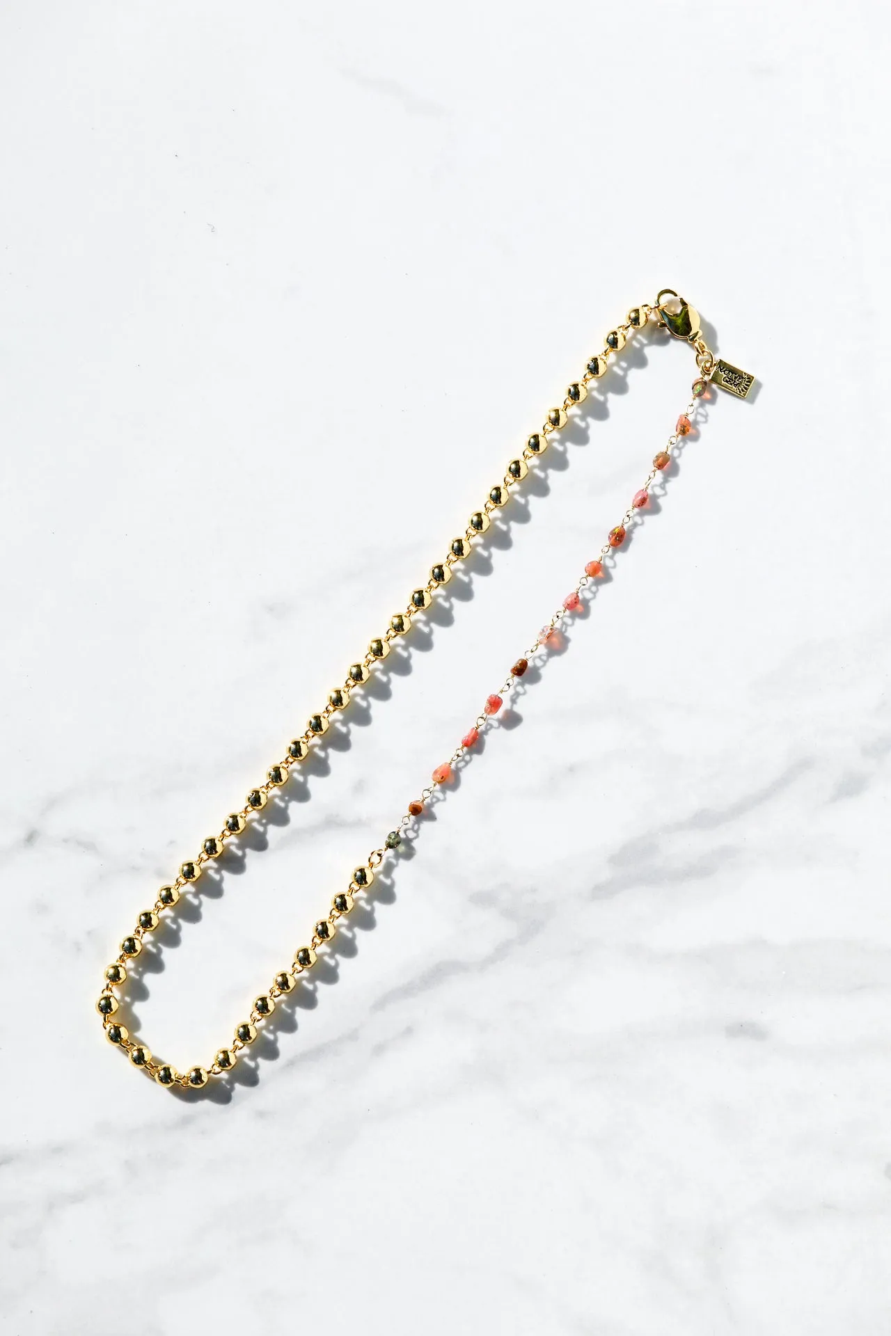 LUCIA NECKLACE- RAINBOW OPAL sold by Native Gem