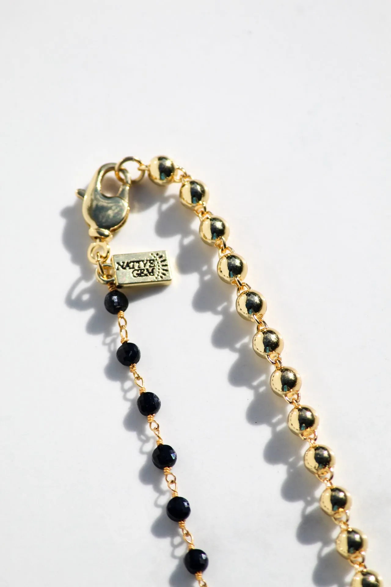 LUCIA NECKLACE- BLACK SPINEL sold by Native Gem product image thumbnail 2