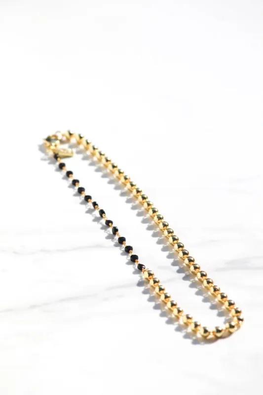 LUCIA NECKLACE- BLACK SPINEL sold by Native Gem