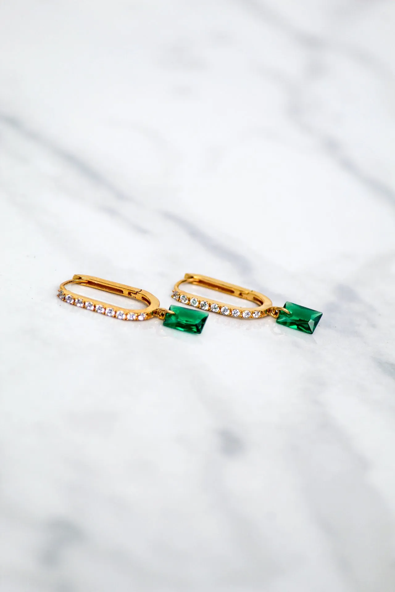 BON BON RECTANGLE HUGGIES- EMERALD sold by Native Gem product image thumbnail 2