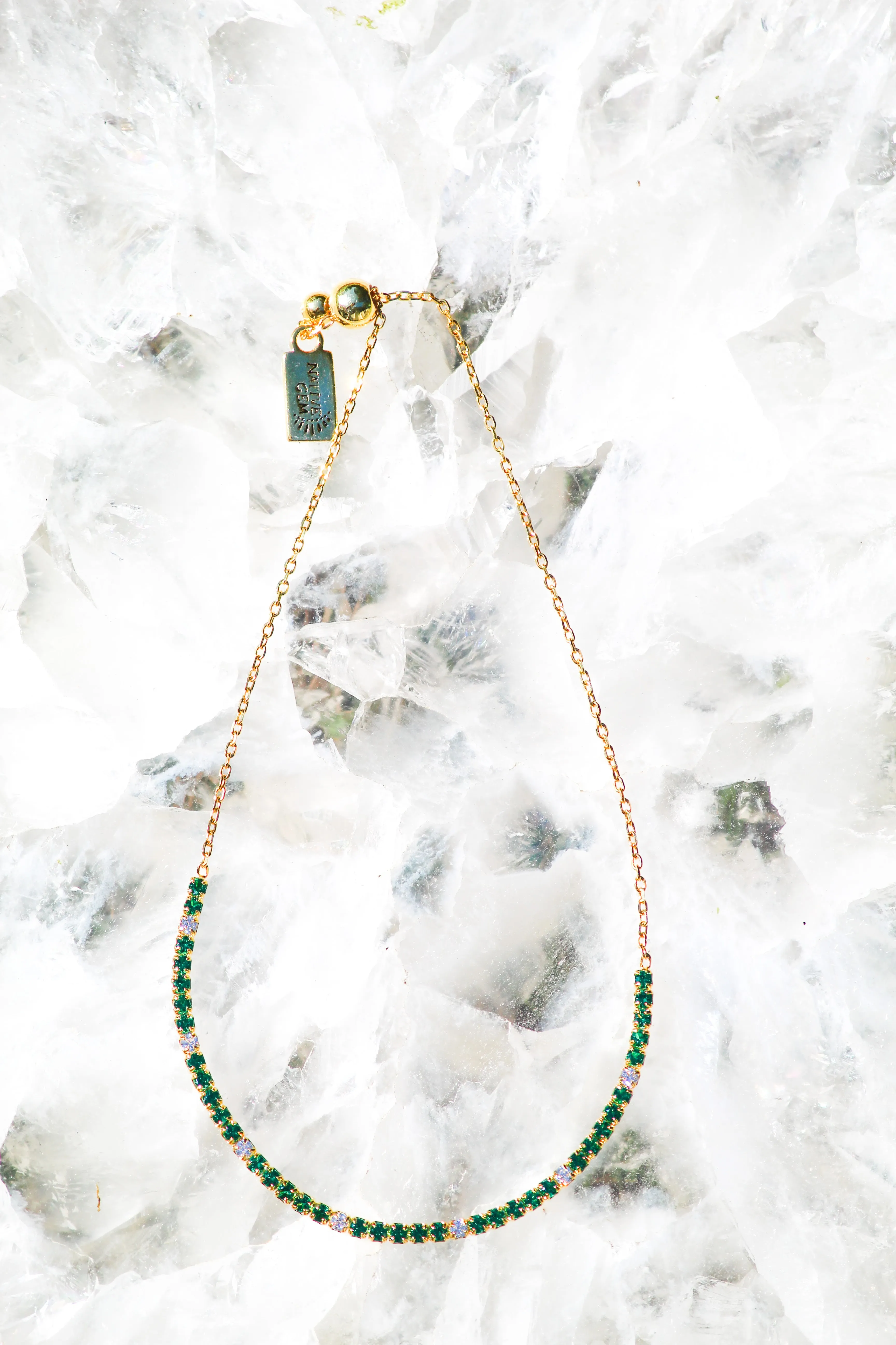 TENNIS BRACELET- EMERALD sold by Native Gem