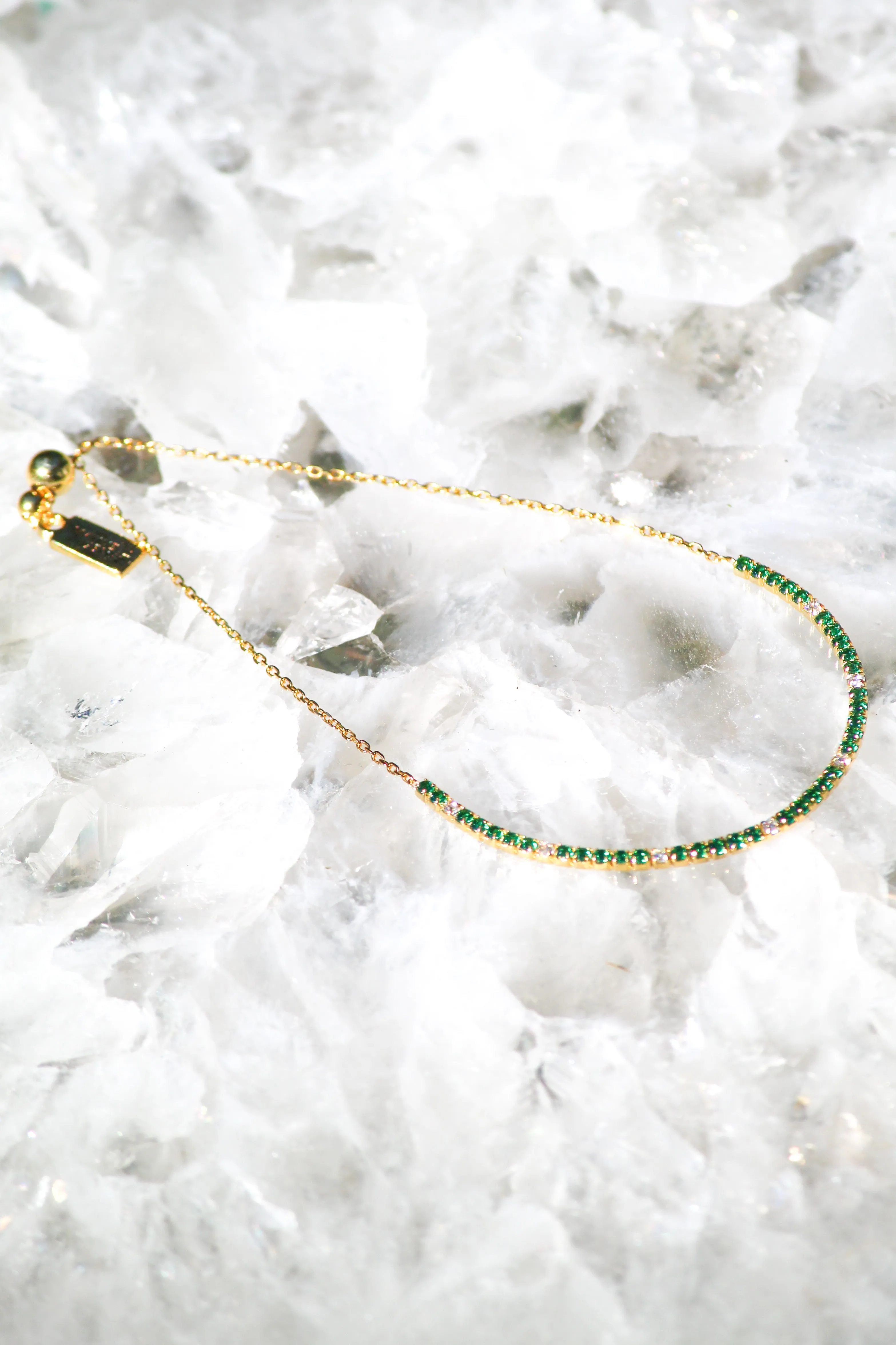 TENNIS BRACELET- EMERALD sold by Native Gem product image thumbnail 3