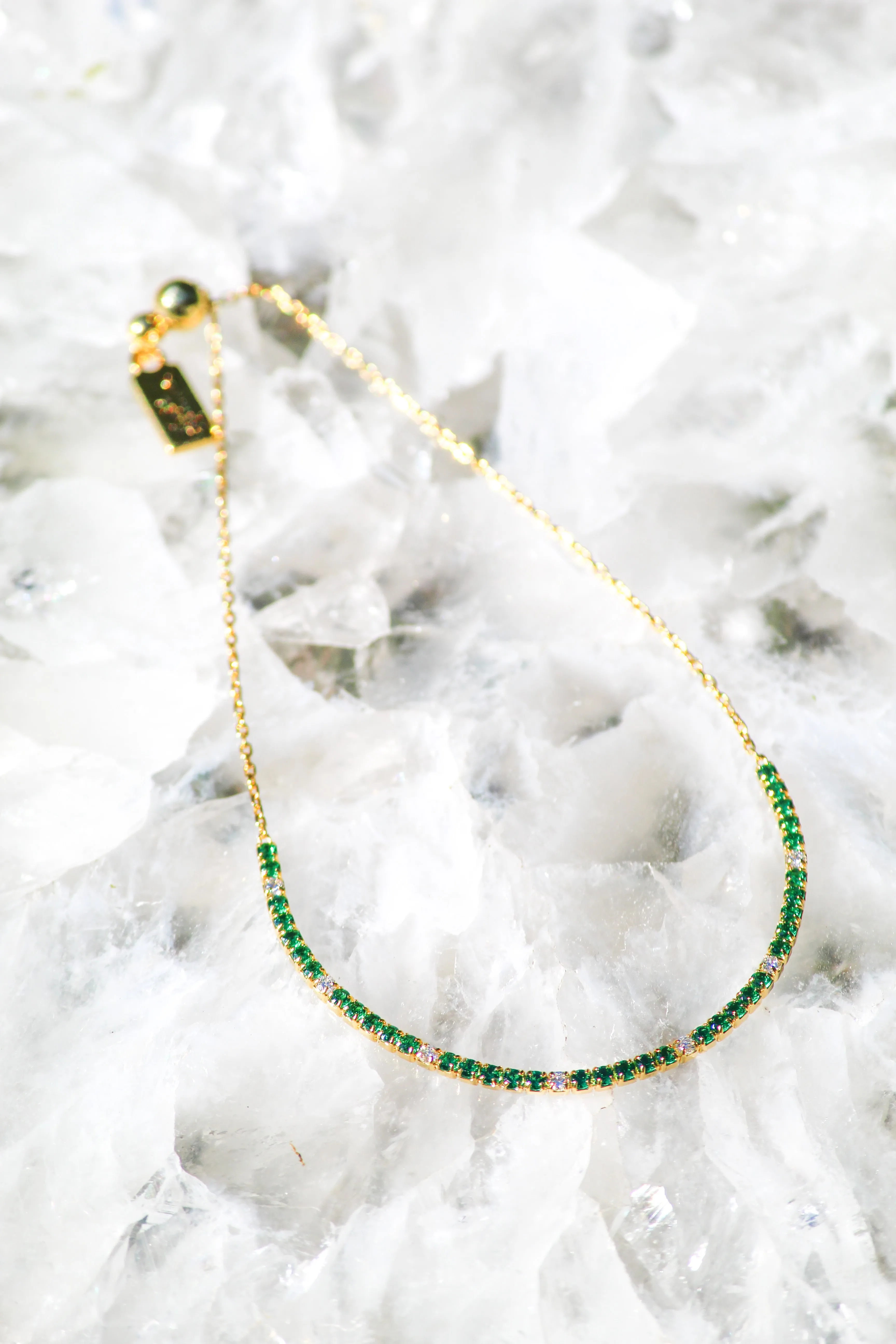 TENNIS BRACELET- EMERALD sold by Native Gem product image thumbnail 2