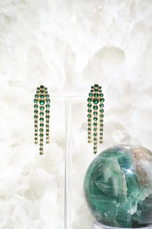 SIZZLE EARRINGS- EMERALD sold by Native Gem