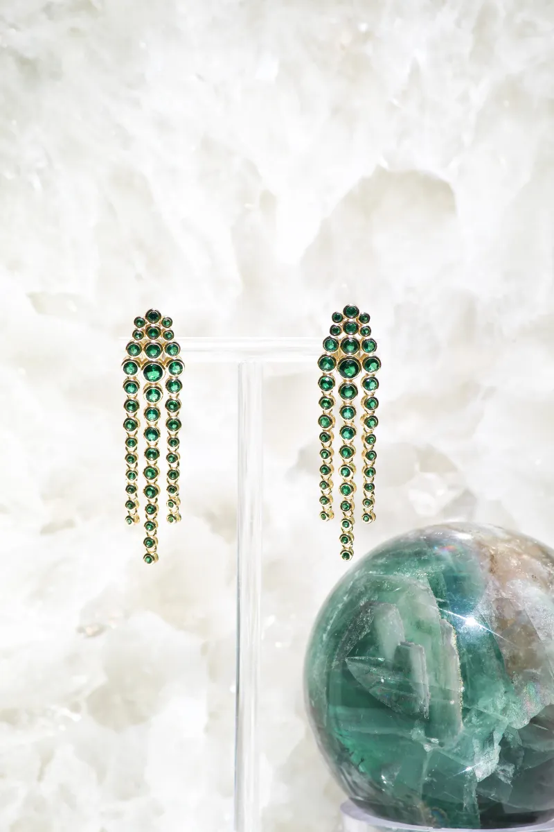 SIZZLE EARRINGS- EMERALD sold by Native Gem