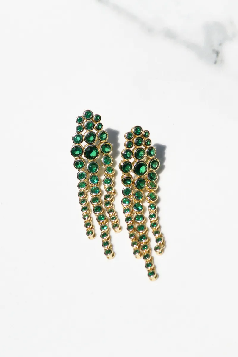 SIZZLE EARRINGS- EMERALD sold by Native Gem product image thumbnail 3