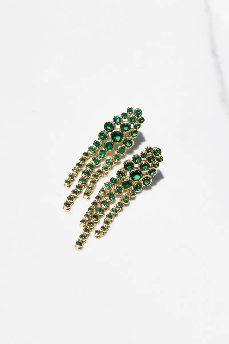 SIZZLE EARRINGS- EMERALD sold by Native Gem product image thumbnail 2