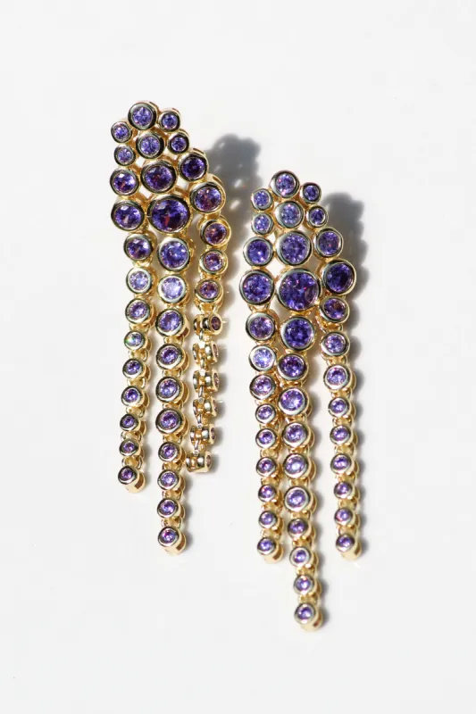 SIZZLE EARRINGS- AMETHYST sold by Native Gem