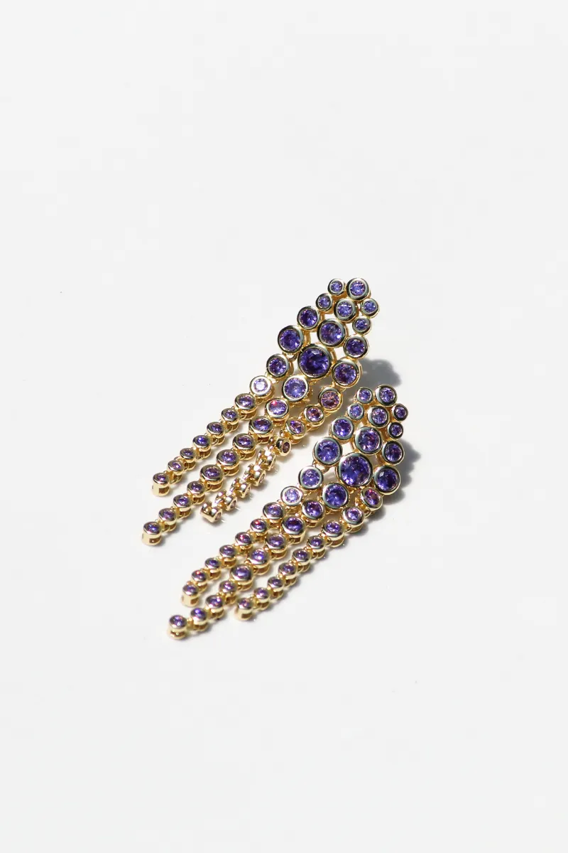 SIZZLE EARRINGS- AMETHYST sold by Native Gem product image thumbnail 3