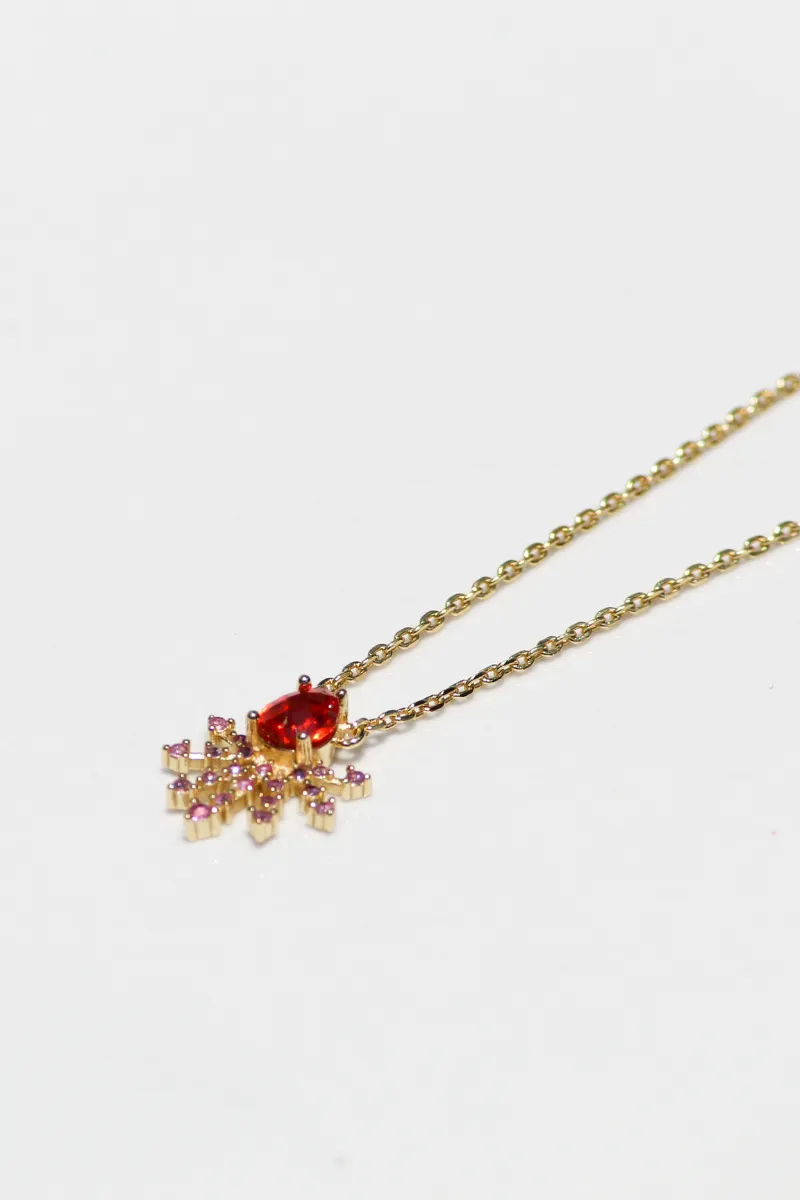 CRYSTALINE NECKLACE- FIRECRAKER ORANGE sold by Native Gem product image thumbnail 3