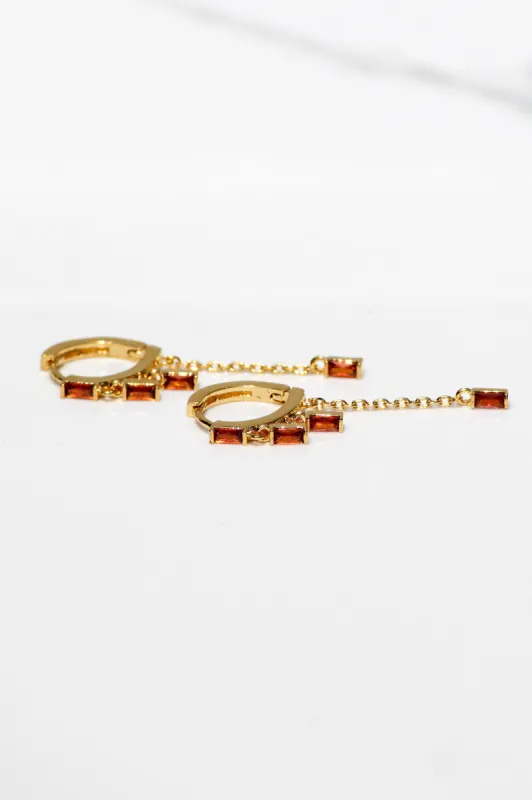 SPARKLER HUGGIES- BROWN TOPAZ sold by Native Gem