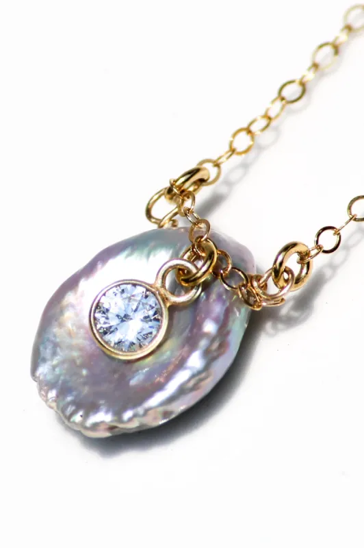 PETUNIA NECKLACE- LAVENDER sold by Native Gem