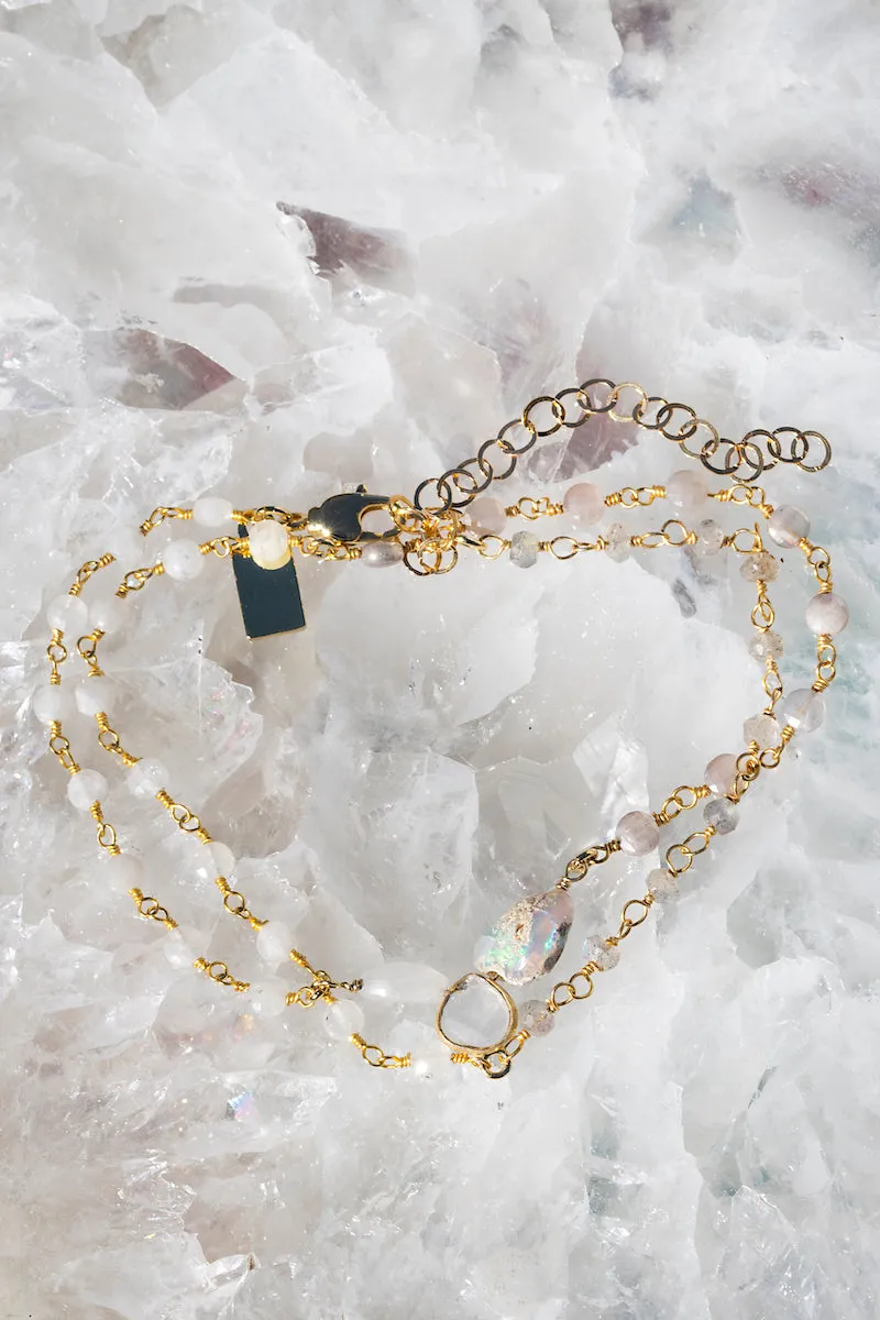 MOSAIC NECKLACE- FROST sold by Native Gem