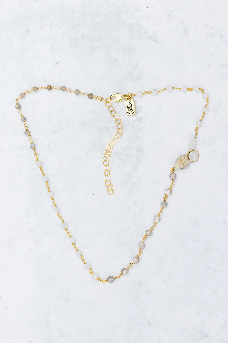 MOSAIC NECKLACE- FROST sold by Native Gem product image thumbnail 2