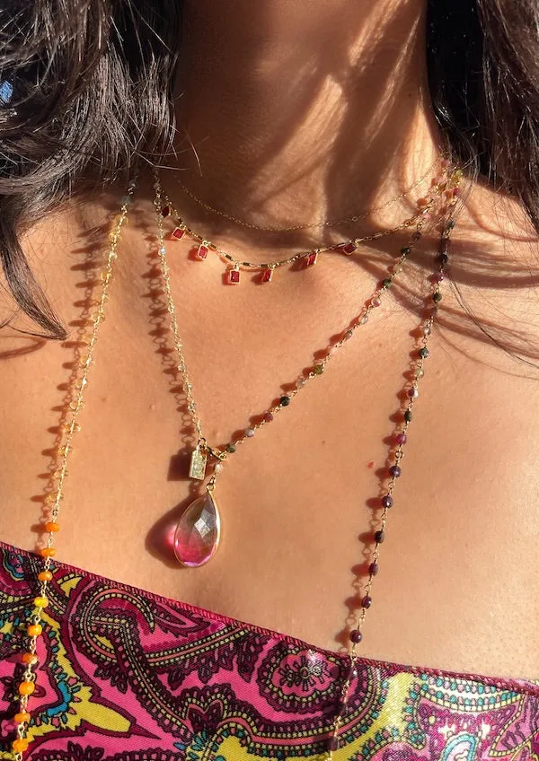 WATERCOLOR Y NECKLACE- DAQUIRI sold by Native Gem product image thumbnail 3