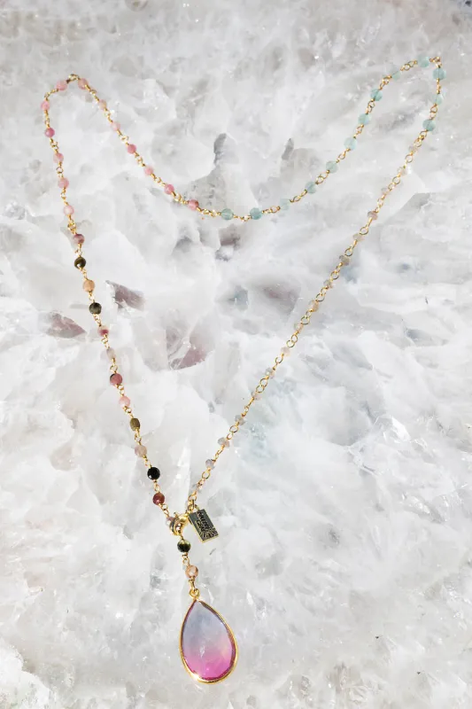 WATERCOLOR Y NECKLACE- DAQUIRI sold by Native Gem