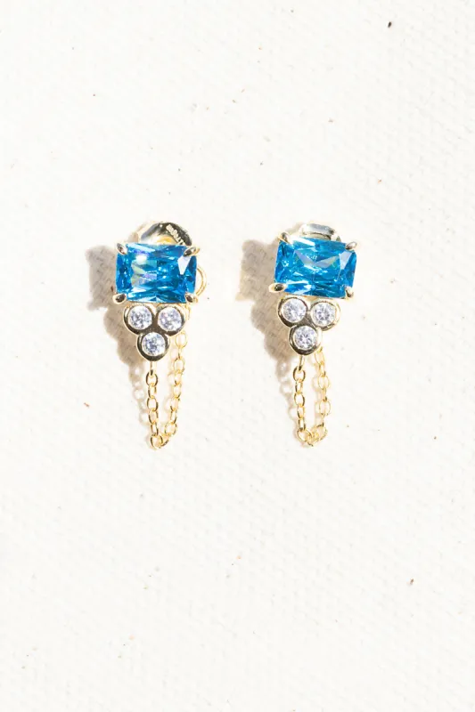 SHIVA EARRINGS- AQUAMARINE sold by Native Gem