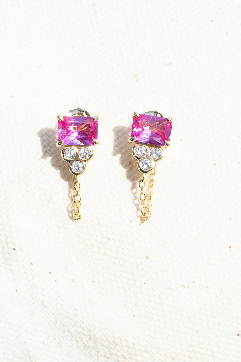 SHIVA EARRINGS- PINK sold by Native Gem