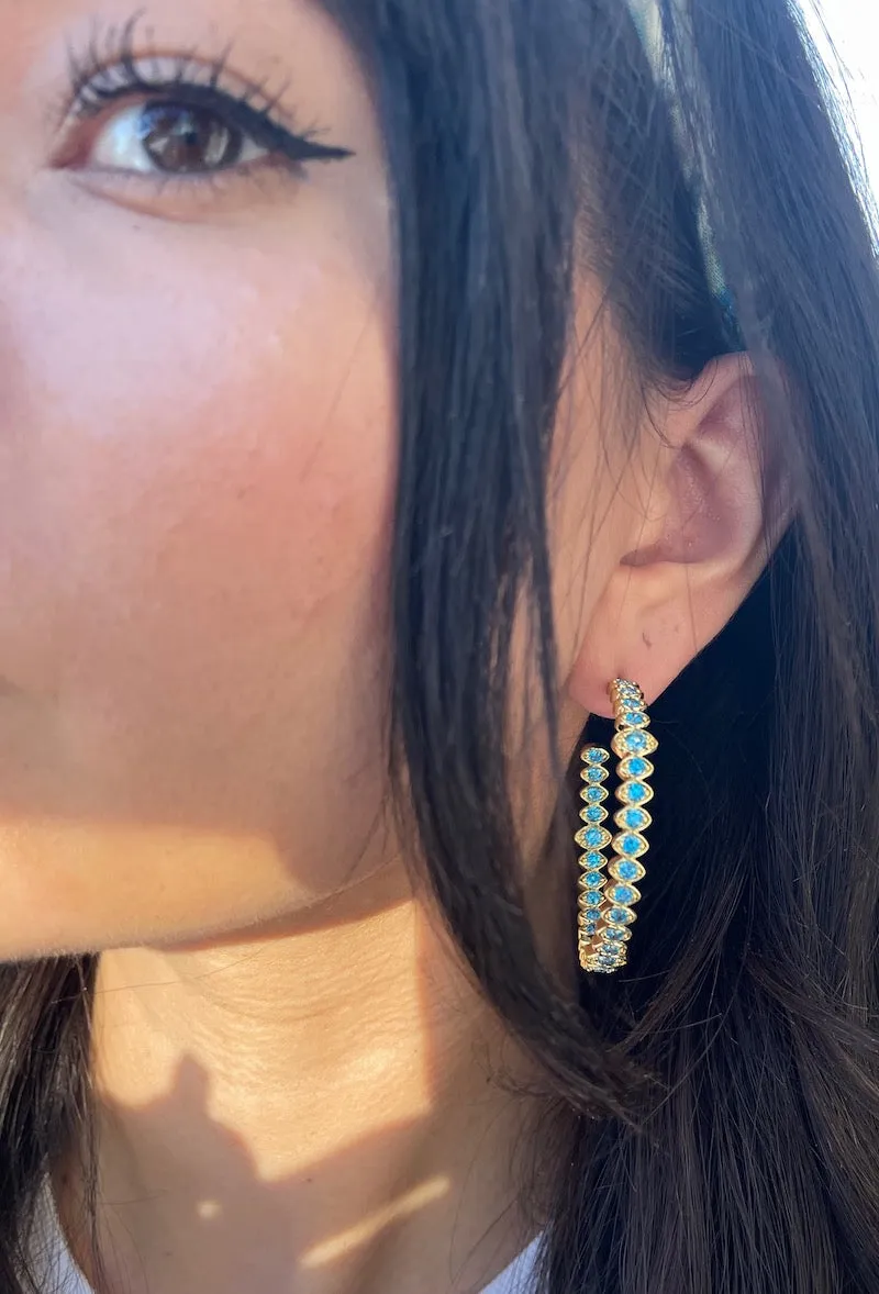 OCULUS HOOPS- AQUAMARINE sold by Native Gem product image thumbnail 3