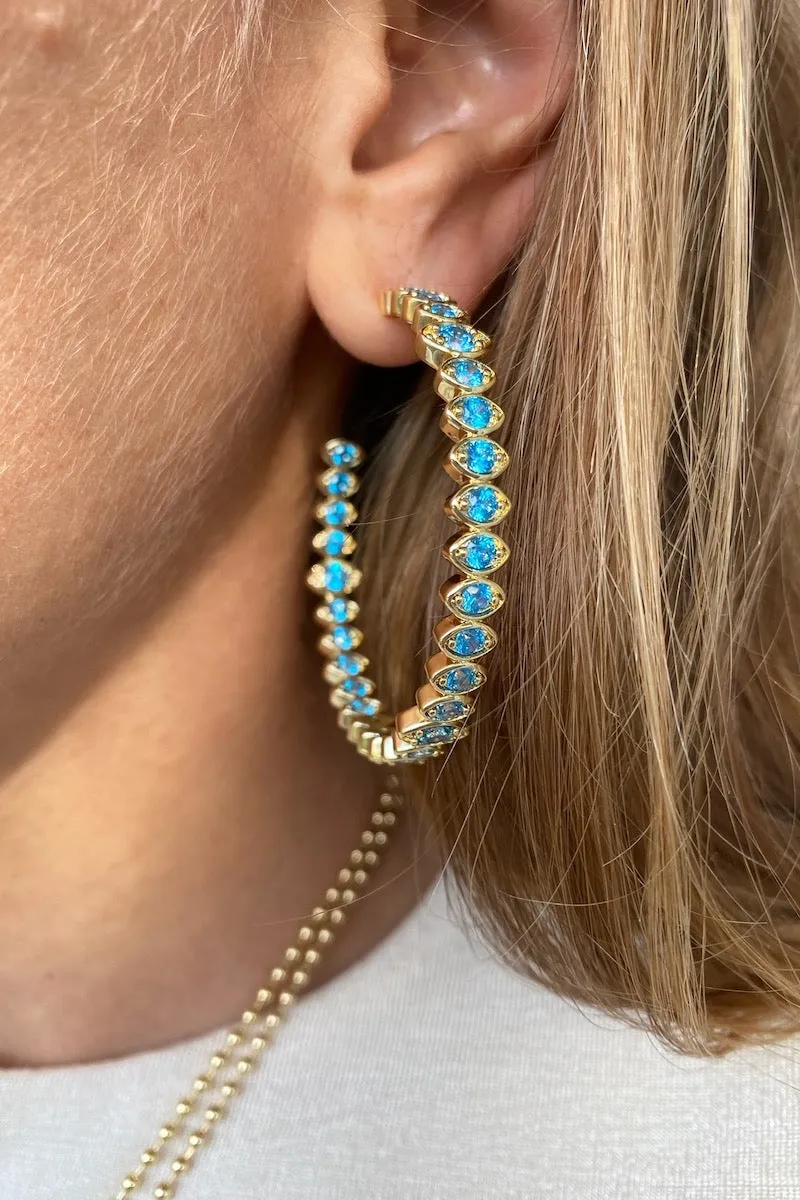 OCULUS HOOPS- AQUAMARINE sold by Native Gem product image thumbnail 2