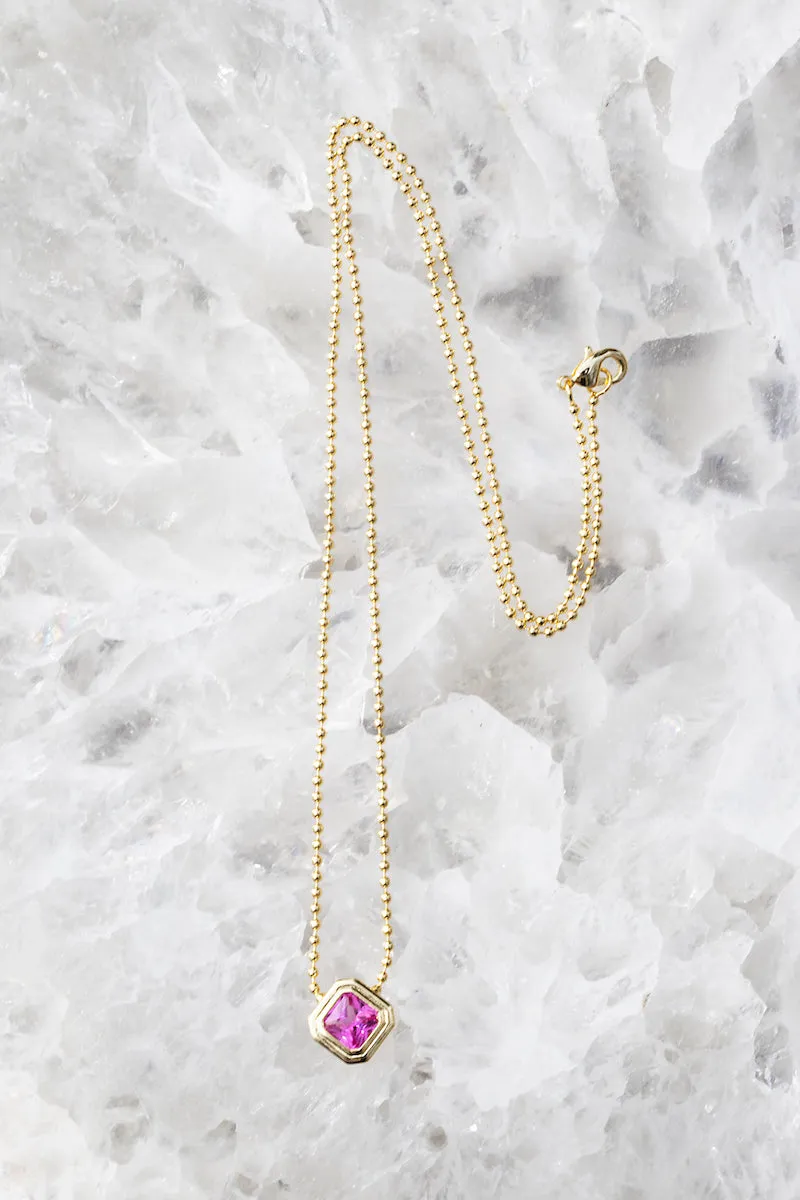 ICON NECKLACE- PINK sold by Native Gem
