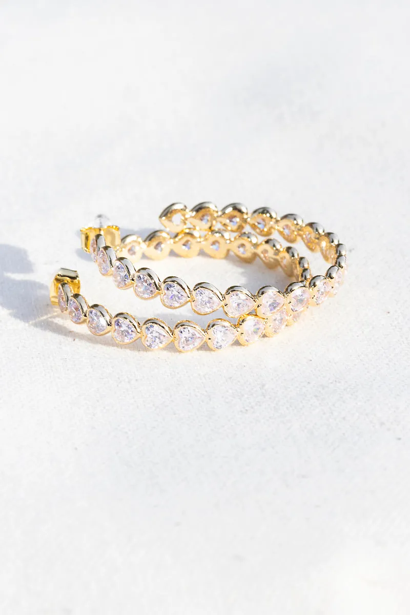 ETERNAL LOVE HOOPS- LIGHT PINK sold by Native Gem