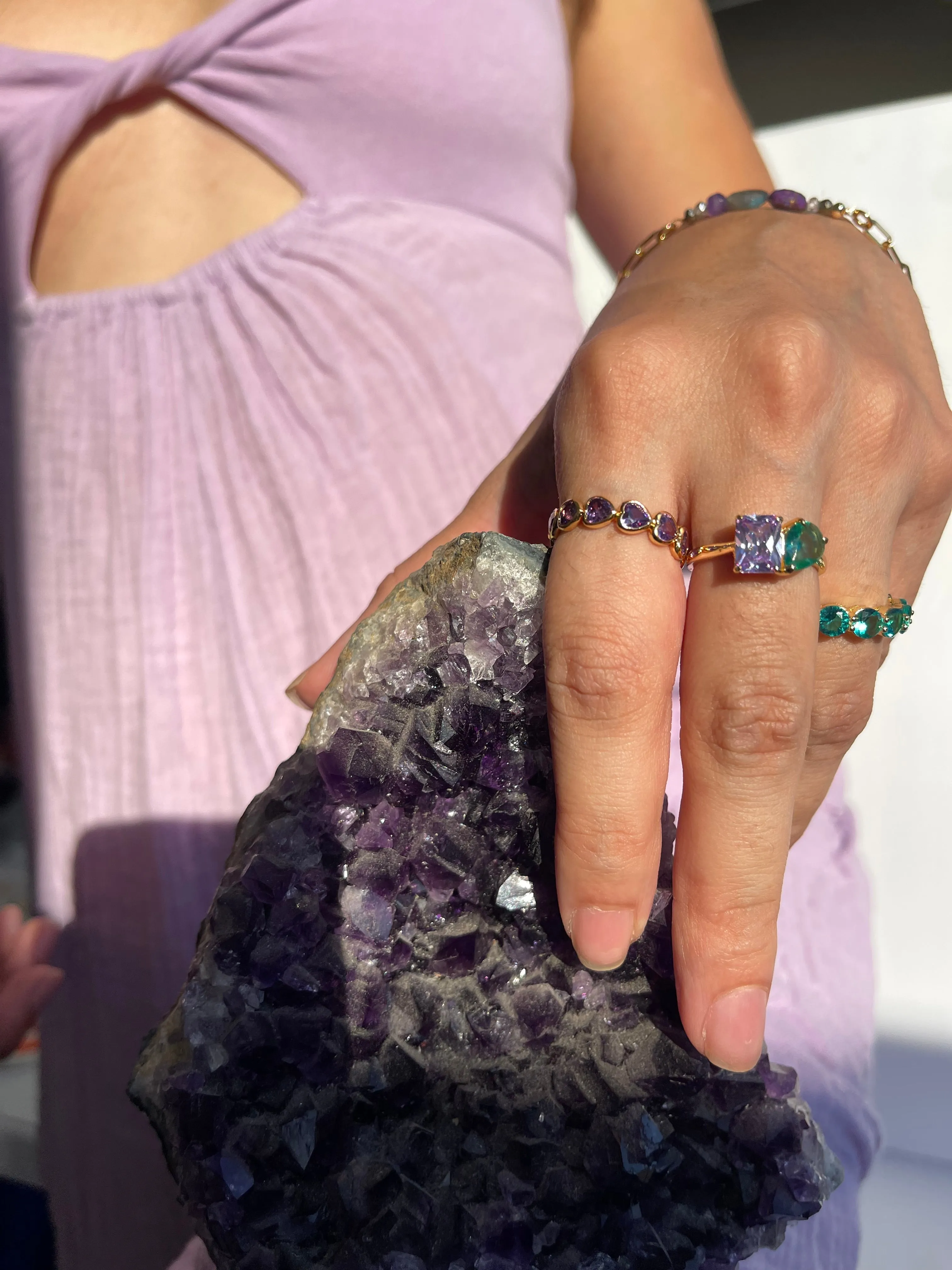 ETERNAL LOVE RING- AMETHYST sold by Native Gem product image thumbnail 2