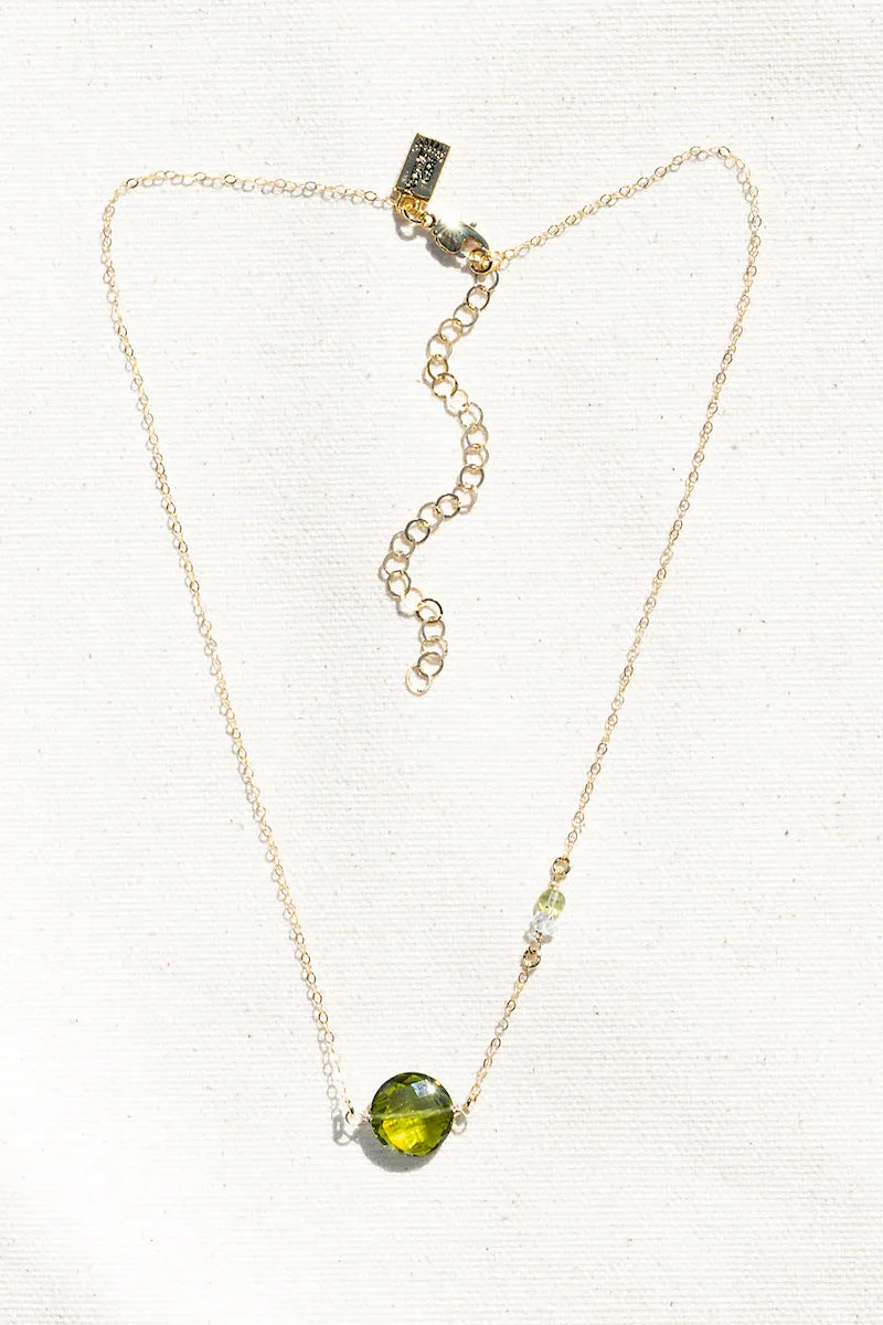 MACARON NECKLACE- PERIDOT sold by Native Gem product image thumbnail 3