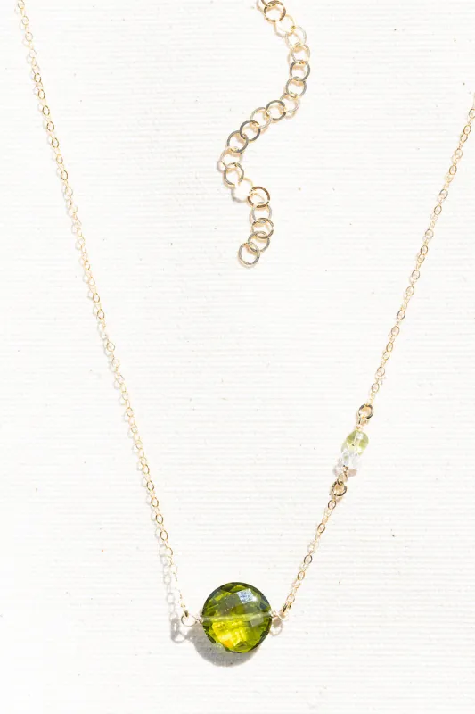 MACARON NECKLACE- PERIDOT sold by Native Gem