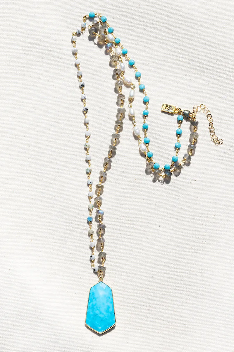 GARBO NECKLACE- TURQUOISE sold by Native Gem