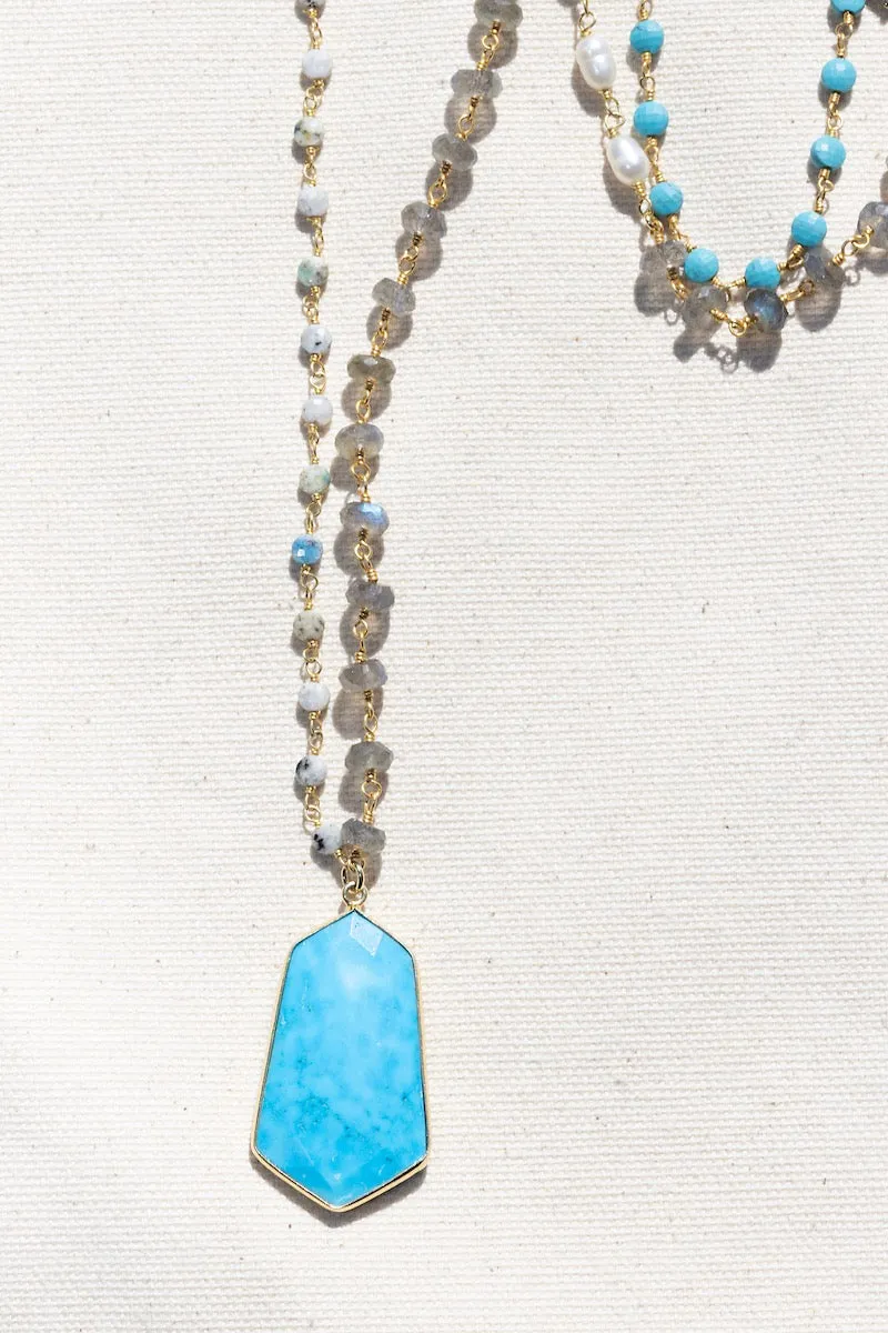 GARBO NECKLACE- TURQUOISE sold by Native Gem product image thumbnail 2