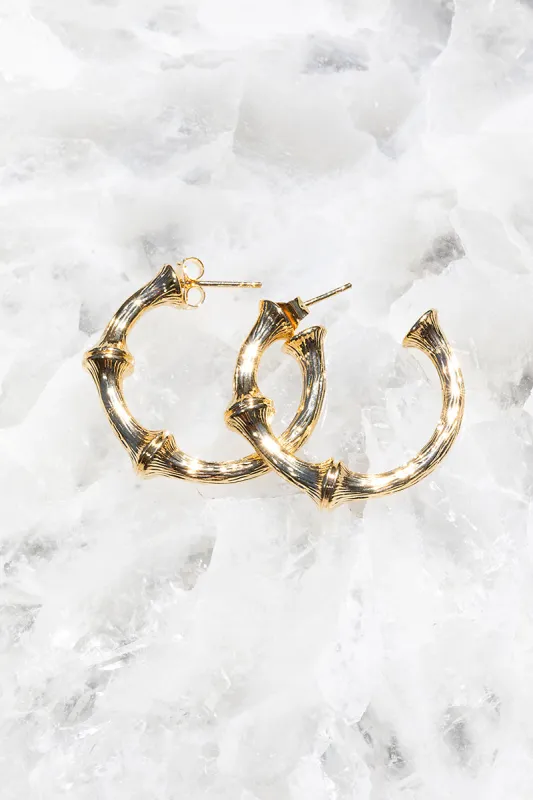 BAMBOO HOOPS sold by Native Gem