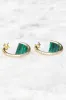 GALILEO HOOPS- MALACHITE sold by Native Gem