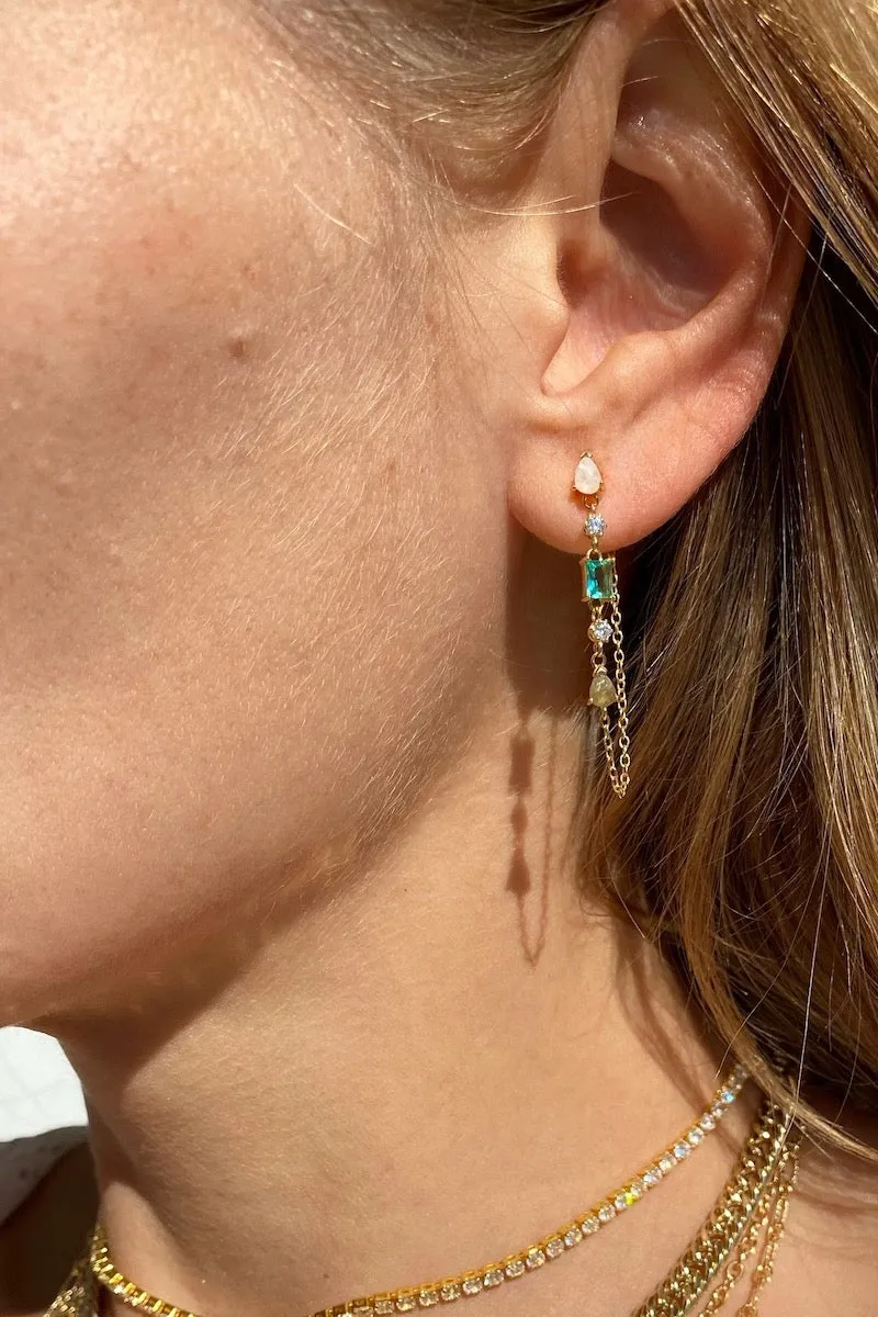 DROPLET EARRINGS- PARAIBA sold by Native Gem product image thumbnail 2