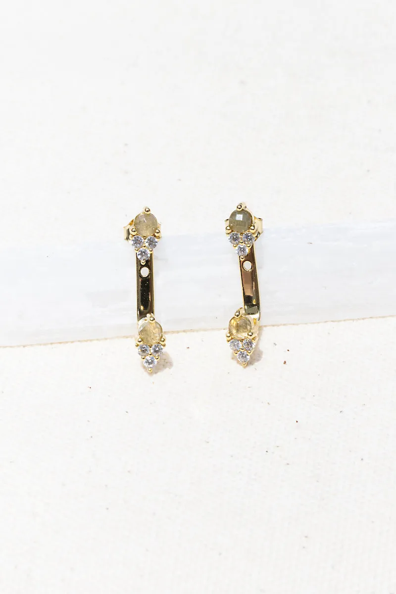 ARIA EAR JACKETS- LABRADORITE sold by Native Gem product image thumbnail 2