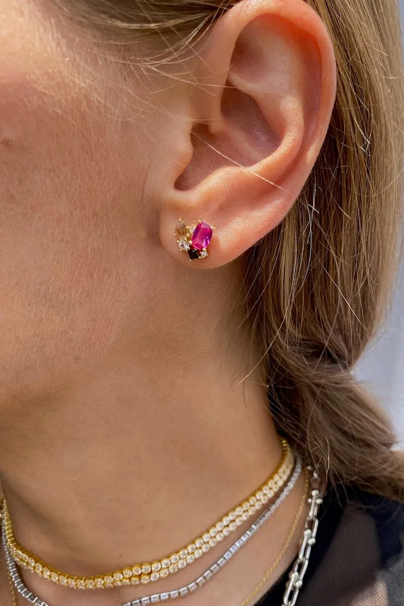BOUQUET EARRINGS- PINK TOPAZ sold by Native Gem product image thumbnail 2