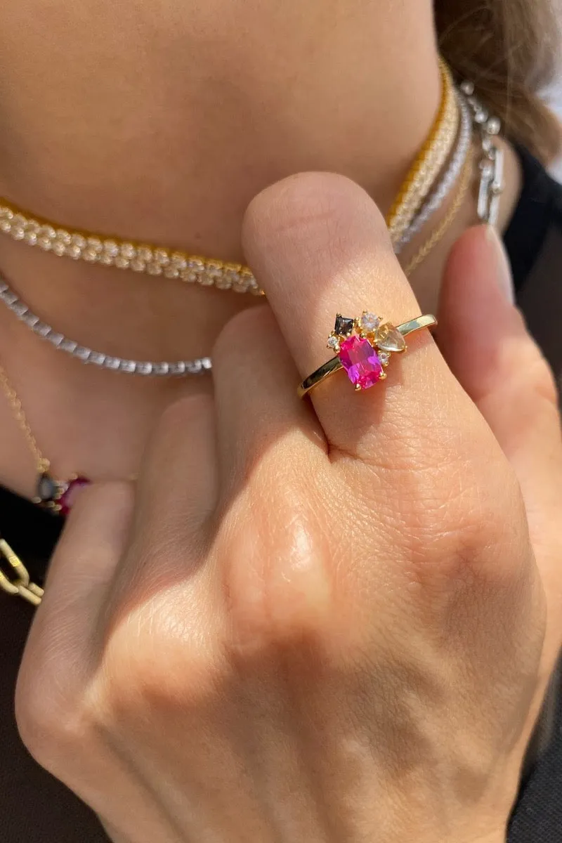 BOUQUET RING- PINK TOPAZ sold by Native Gem product image thumbnail 2