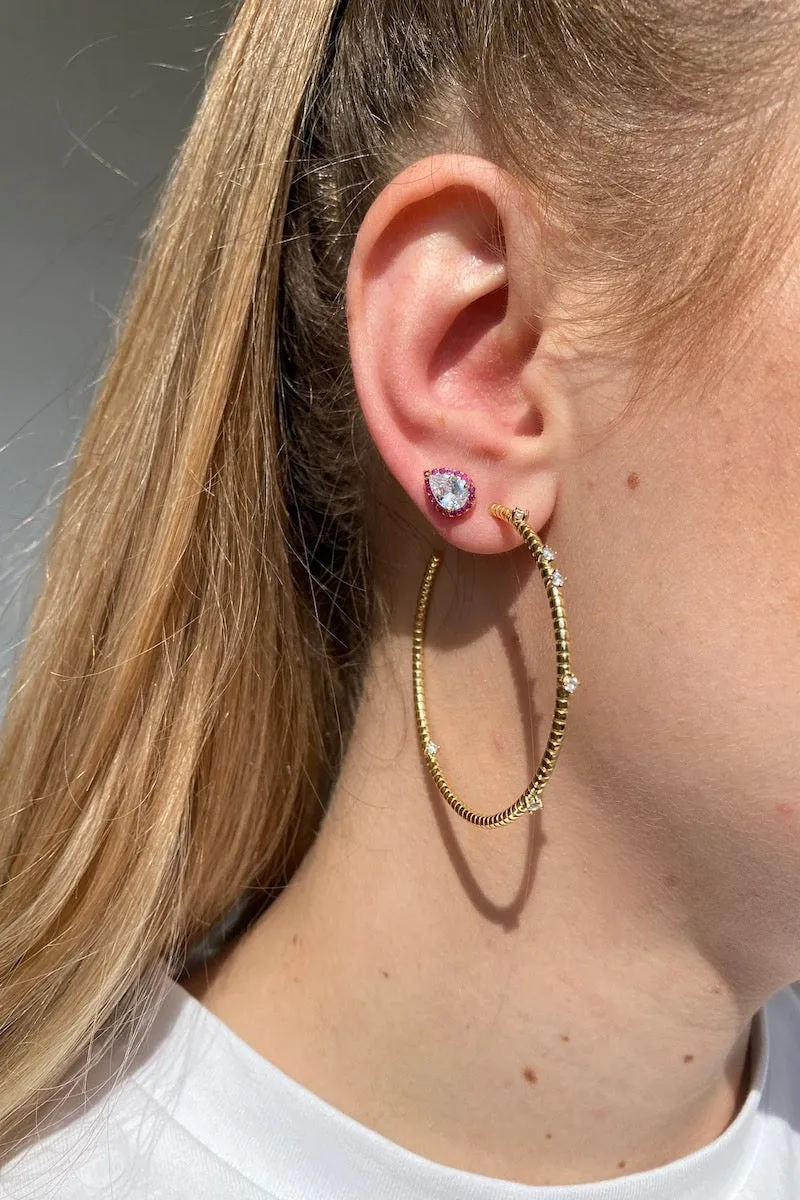 SALT HOOPS- 14K GOLD VERMEIL sold by Native Gem product image thumbnail 2