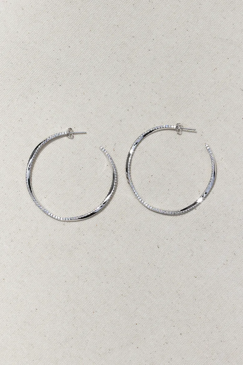 TWISTED HOOP- STERLING SILVER sold by Native Gem