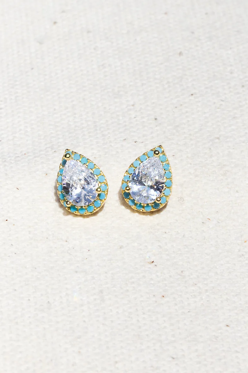 SUGAR DADDY STUDS- TURQUOISE sold by Native Gem