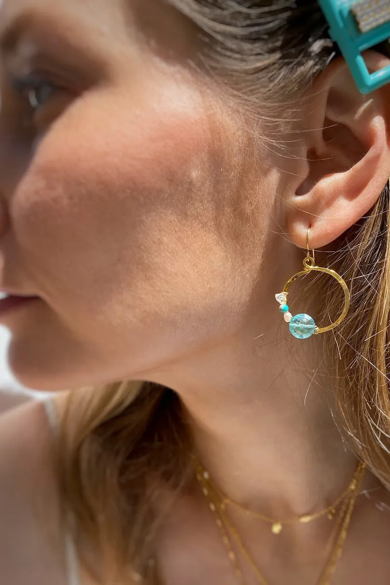 BUBBLES EARRINGS- APATITE sold by Native Gem product image thumbnail 2