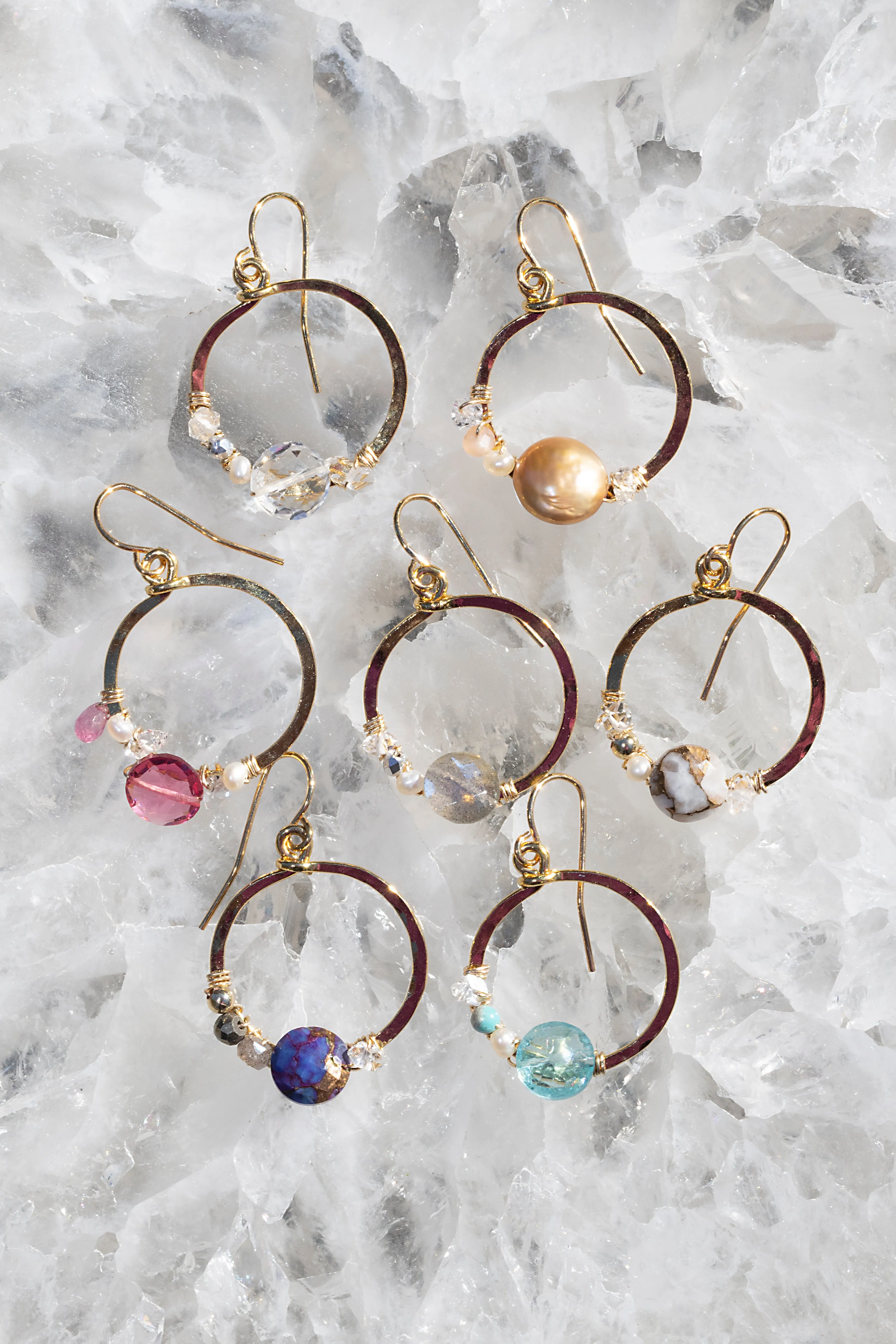 BUBBLES EARRINGS- PINK TOPAZ sold by Native Gem product image thumbnail 4