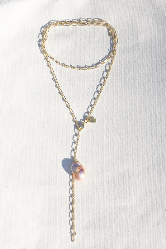 GOOD TIME GIRL LARIAT-BLUSH sold by Native Gem