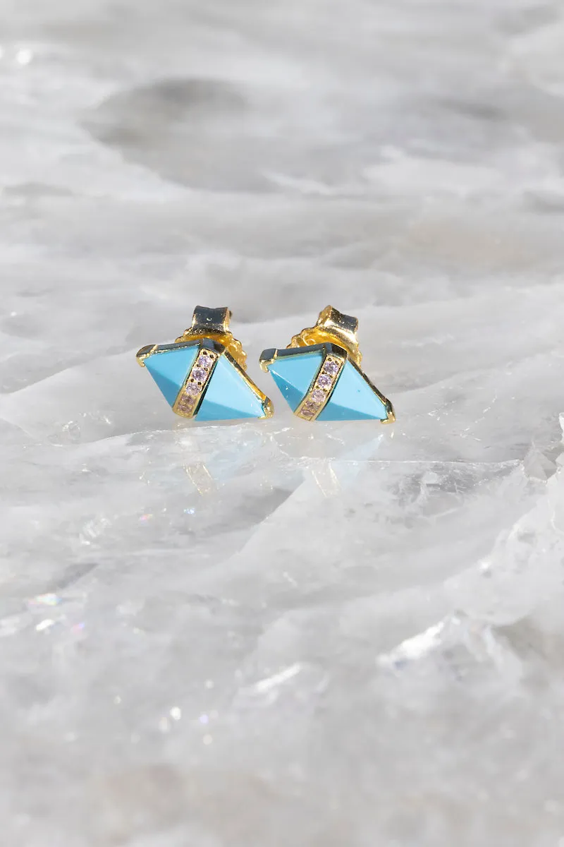 TAROT EARRINGS- TURQUOISE sold by Native Gem