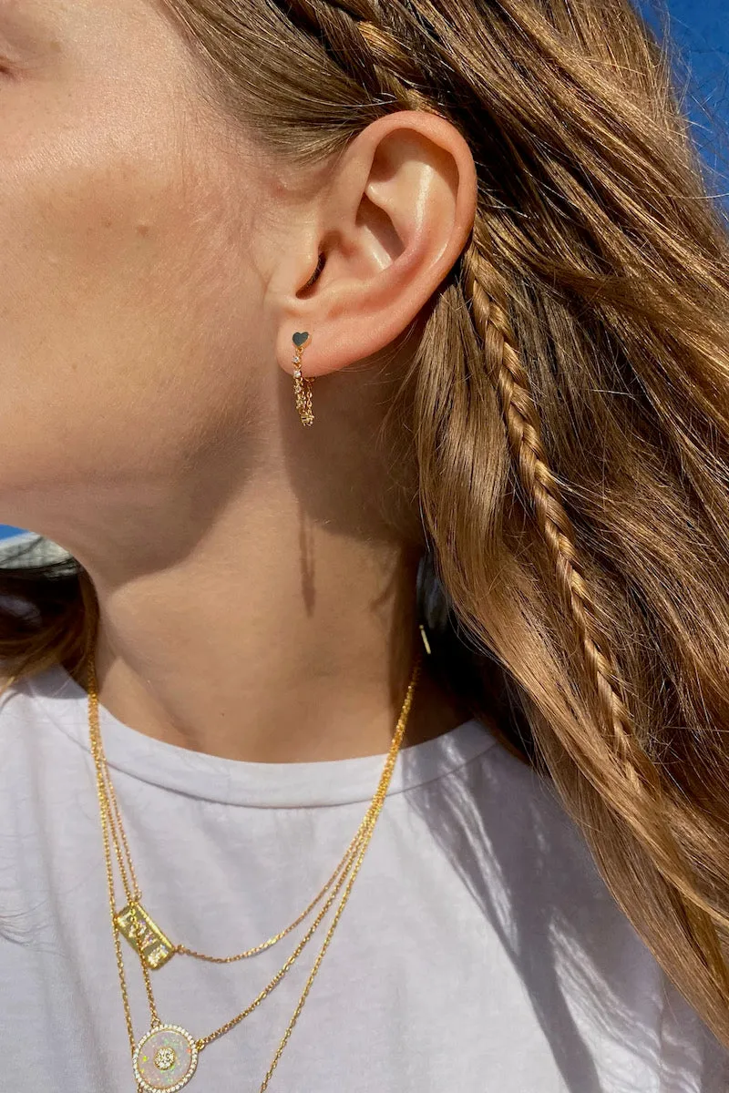 HEART THROB EAR CHAINS sold by Native Gem product image thumbnail 2