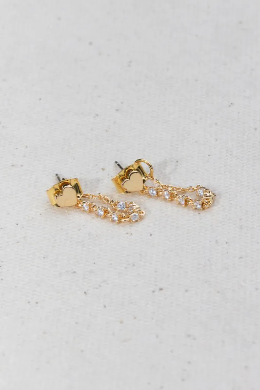 HEART THROB EAR CHAINS sold by Native Gem